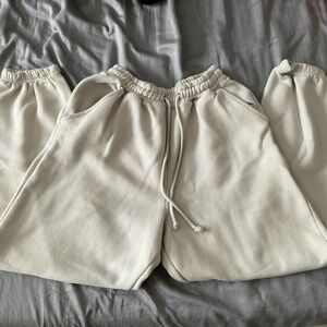 Missguided tan oversized 90s joggers